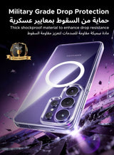 Samsung Galaxy S26 Ultra Magnetic Case, [iCrystal Tech] [Drop Protection] [Compatible with Round MagSafe Acc] Ultimate Shockproof Protection Cover, Magnetic Case for S26 Ultra with Shockproof Bumper clear 3