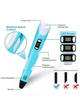 Sportify The Brand 3D Printing Pen Multicolour with LCD Display – Compatible with 1.75mm PLA/ABS Filament – USB Powered Drawing Pen for Kids & Adults – Safe, Creative Art Tool – Best Gift for Kids, DIY & Crafts 1